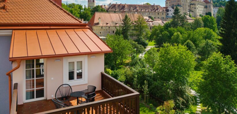 Rezidence Latrán 86 s terasou a výhledem na českokrumlovský zámek